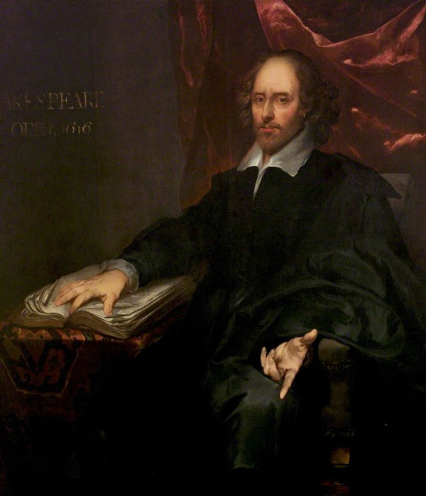 Питер Борсзелер.  Портрет Уильяма Шекспира. 1679 г. Честерфилд
