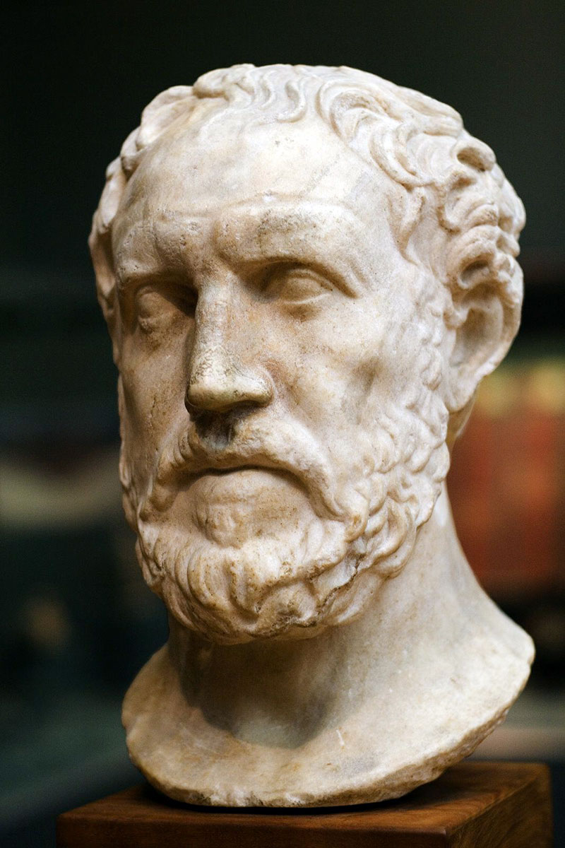 Фукидид. Крупнейший древнегреческий историк, основатель исторической науки, автор «Истории Пелопоннесской войны». 

