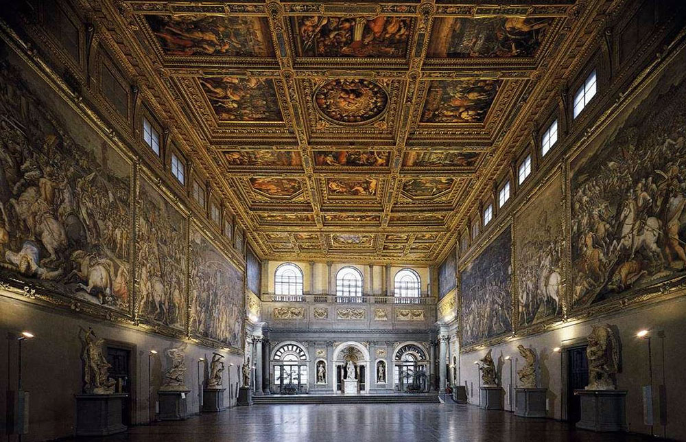 Зал пятисот. Дворец Палаццо Веккьо. 1298-1314 гг. Флоренция

