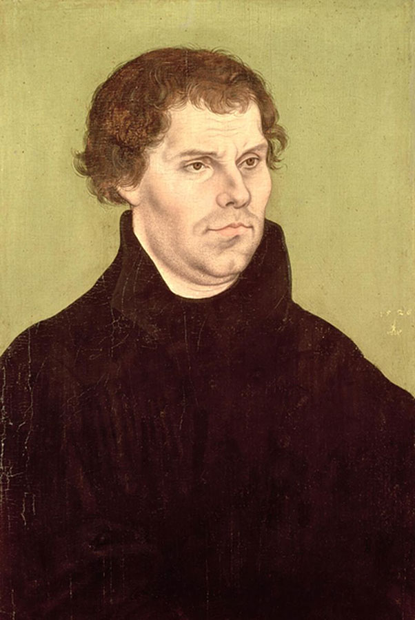 Мартин Лютер. Портрет работы Лукаса Кранаха Старшего. 1526
