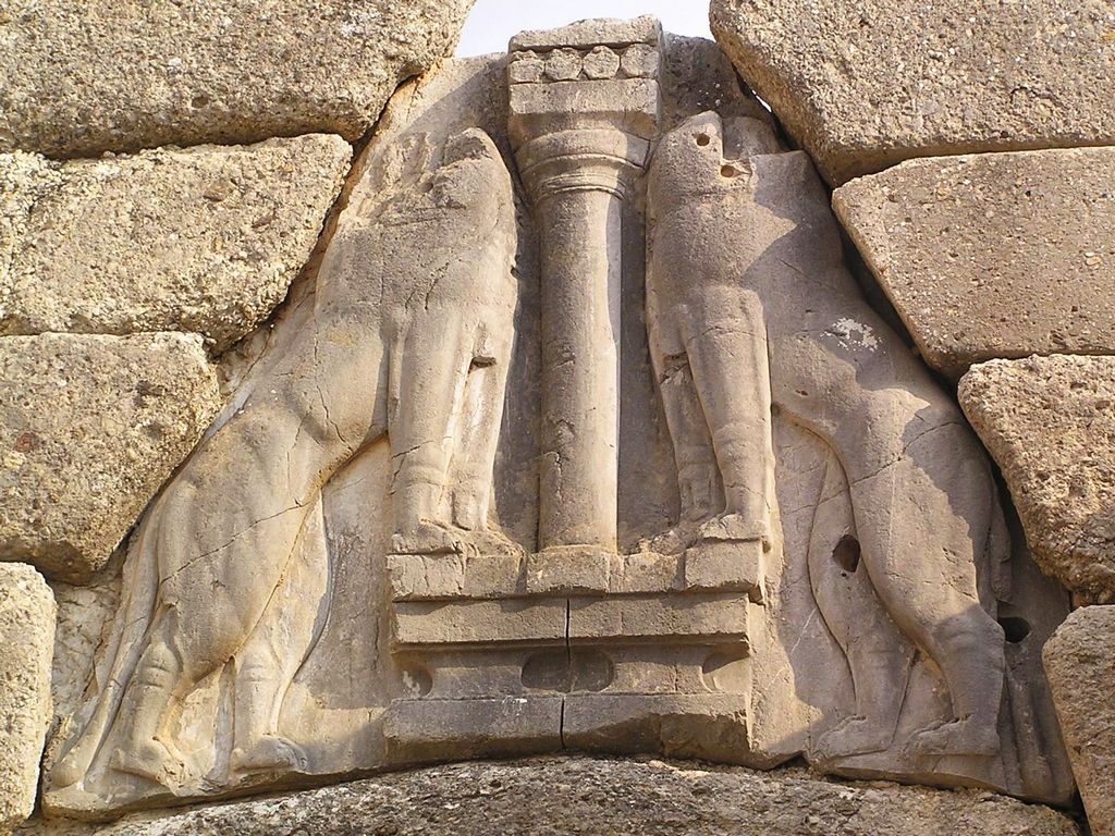 Львиные ворота. Середина II тысячелетия до н.э. Микены
