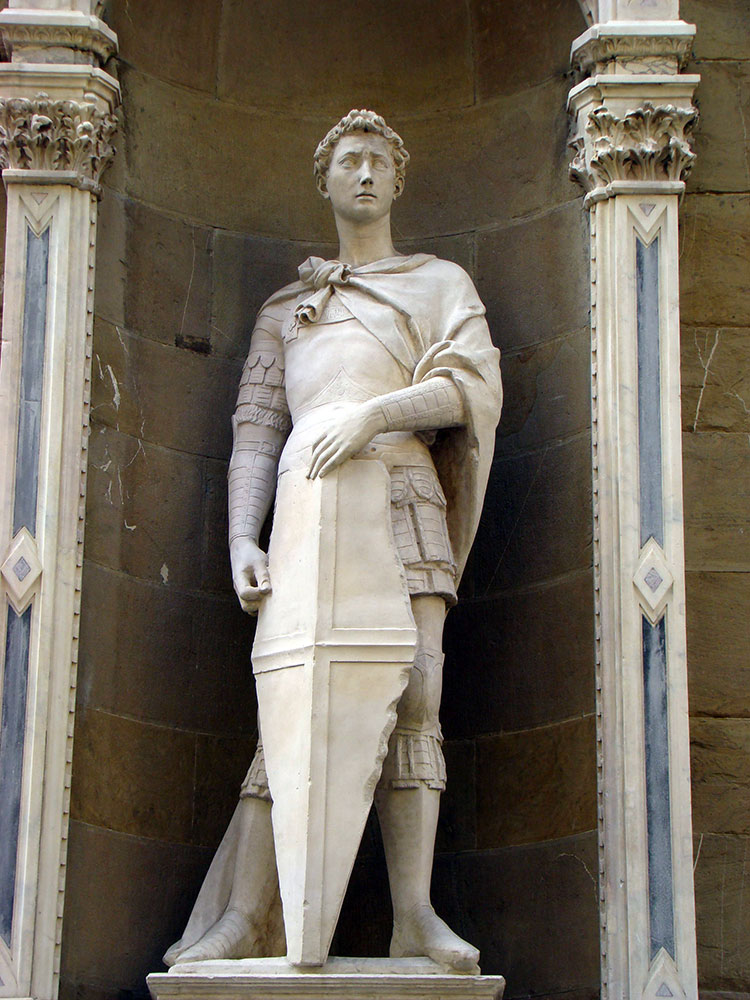 Донателло. Святой Георгий. XV в. Фасад церкви Ор Сан-Микеле. Флоренция
